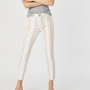 NWT Mavi Tess High Rise Skinny W27 L27 Spring Striped STR